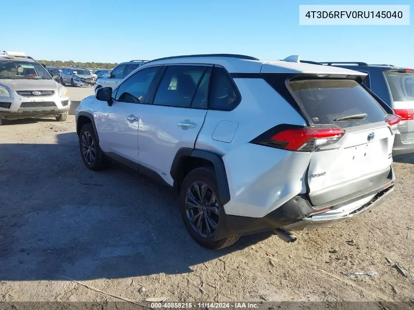 2024 Toyota Rav4 Hybrid Limited VIN: 4T3D6RFV0RU145040 Lot: 40858215