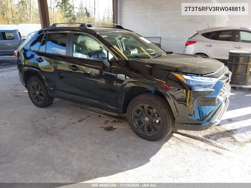 2024 Toyota Rav4 Hybrid Se VIN: 2T3T6RFV3RW048815 Lot: 40862268