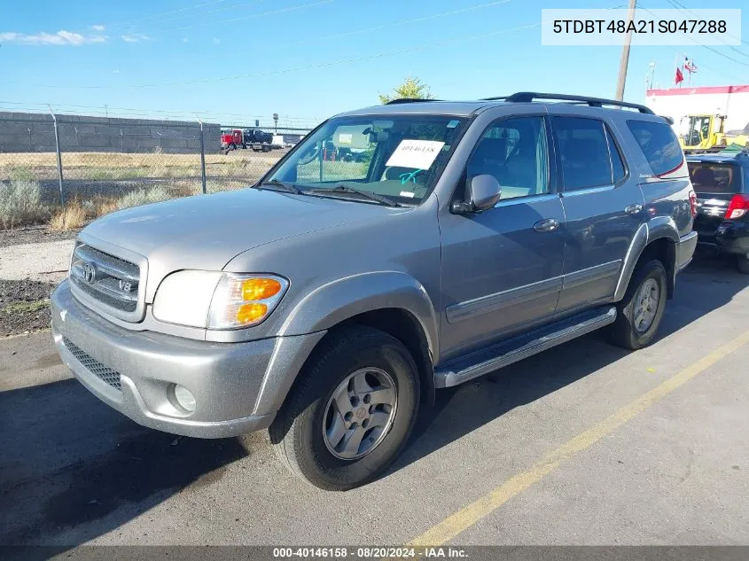 5TDBT48A21S047288 2001 Toyota Sequoia Limited