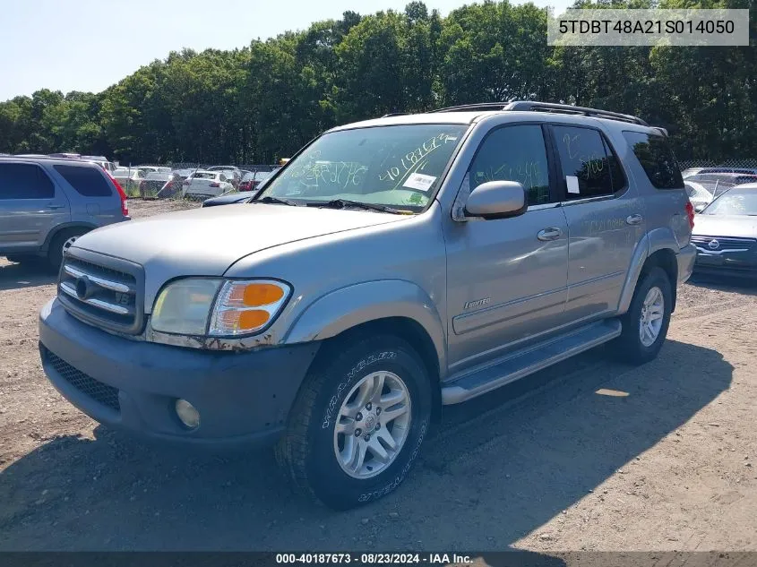 2001 Toyota Sequoia Limited V8 VIN: 5TDBT48A21S014050 Lot: 40187673