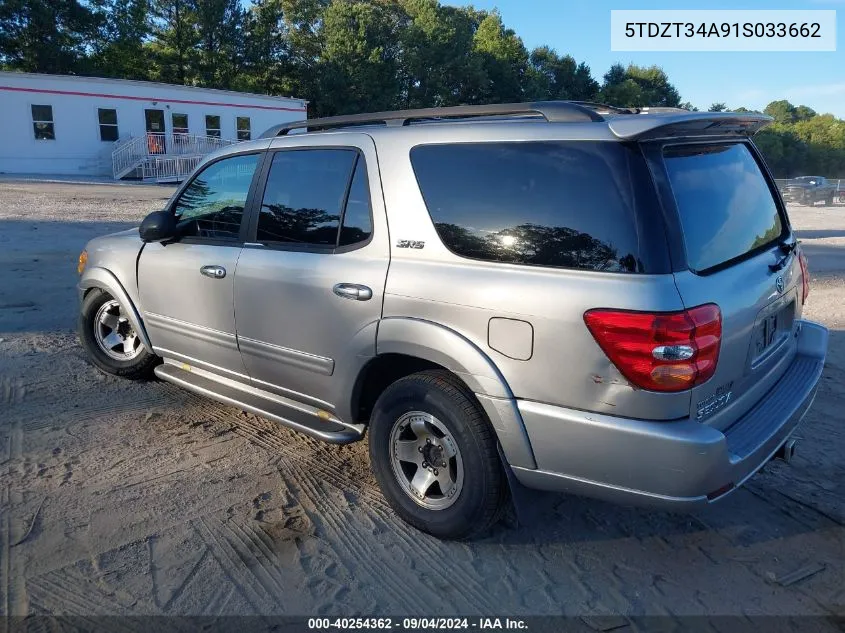 5TDZT34A91S033662 2001 Toyota Sequoia Sr5 V8