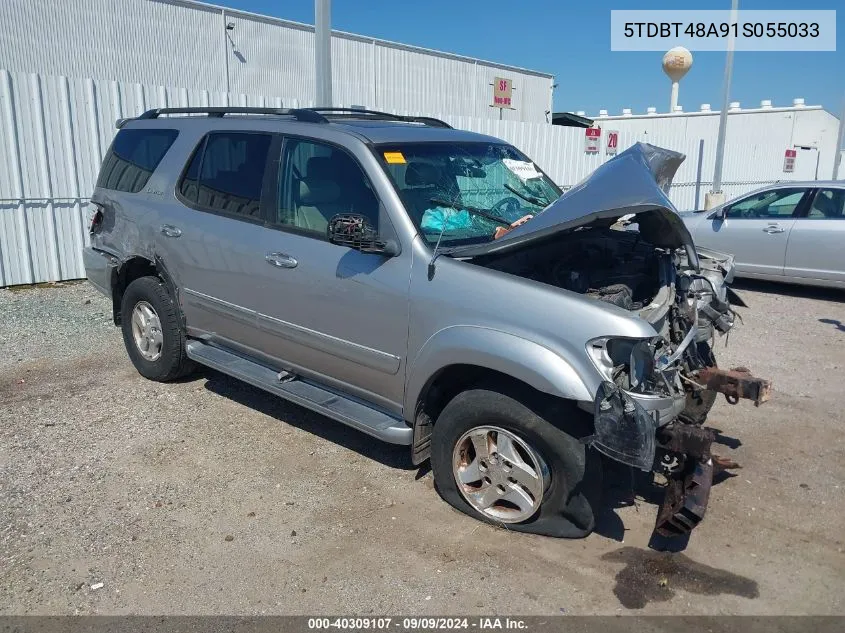 2001 Toyota Sequoia Limited V8 VIN: 5TDBT48A91S055033 Lot: 40309107