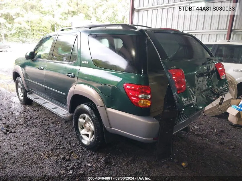 5TDBT44A81S030033 2001 Toyota Sequoia Sr5 V8