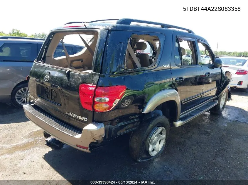 5TDBT44A22S083358 2002 Toyota Sequoia Sr5 V8