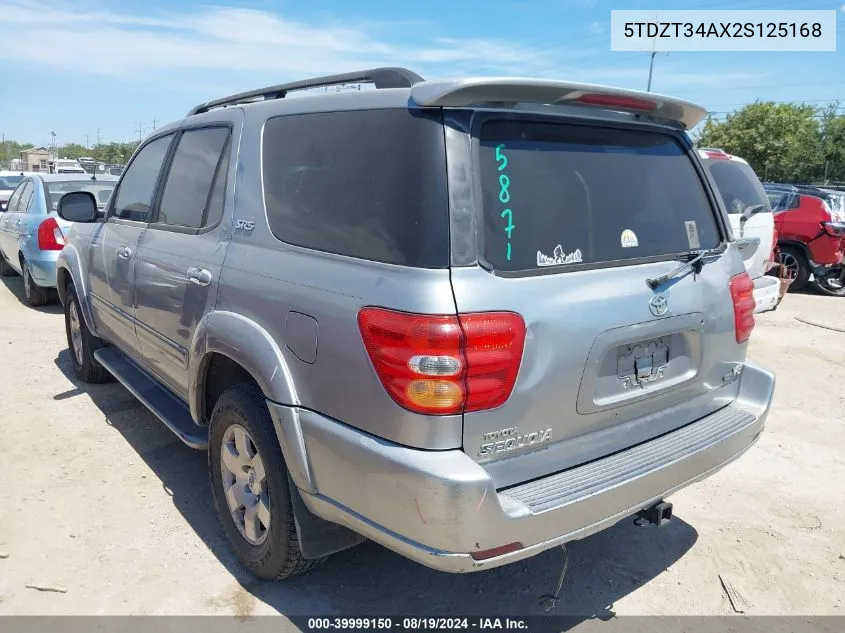 5TDZT34AX2S125168 2002 Toyota Sequoia Sr5 V8