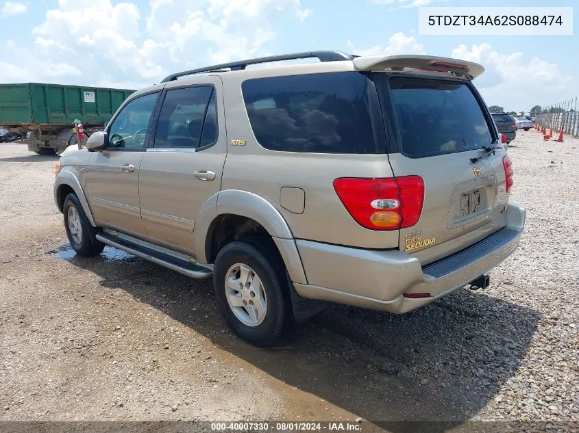 5TDZT34A62S088474 2002 Toyota Sequoia Sr5