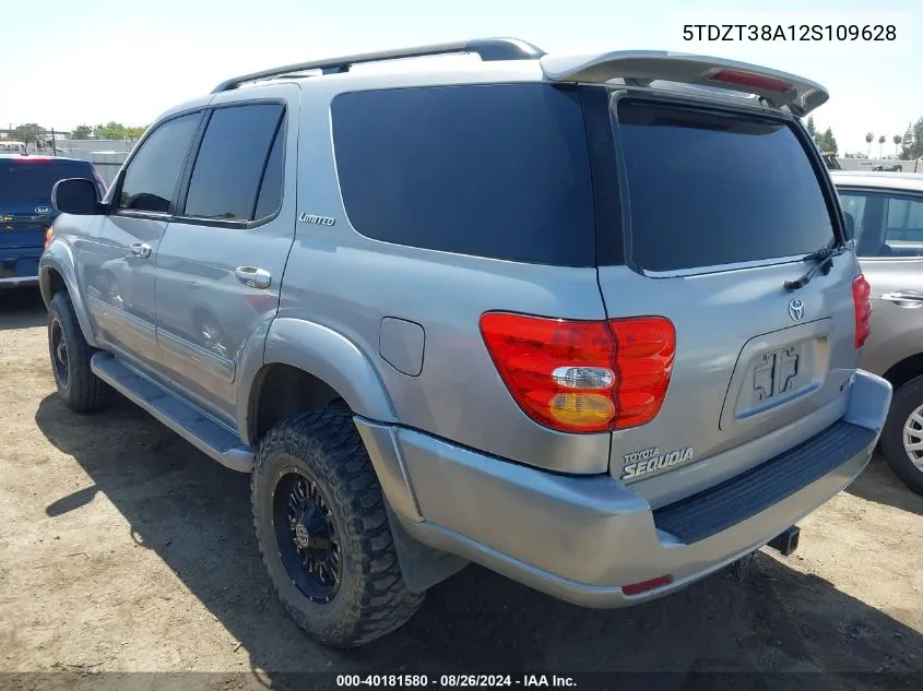 5TDZT38A12S109628 2002 Toyota Sequoia Limited V8