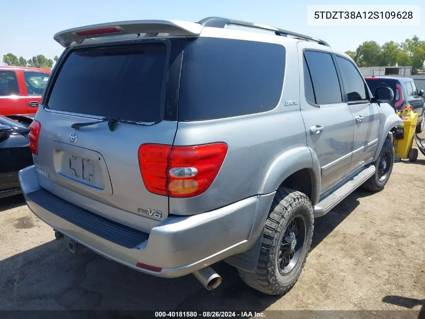 5TDZT38A12S109628 2002 Toyota Sequoia Limited V8