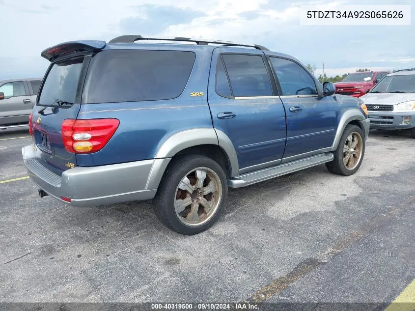 5TDZT34A92S065626 2002 Toyota Sequoia Sr5