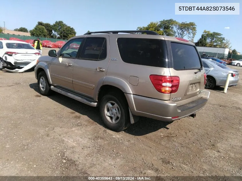 5TDBT44A82S073546 2002 Toyota Sequoia Sr5 V8