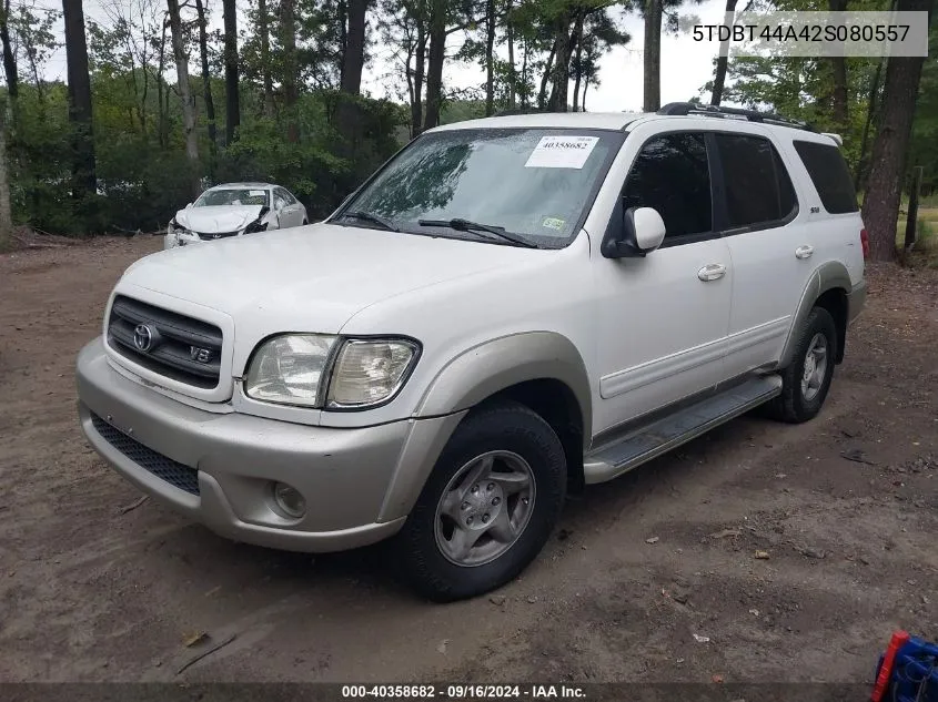 5TDBT44A42S080557 2002 Toyota Sequoia Sr5 V8