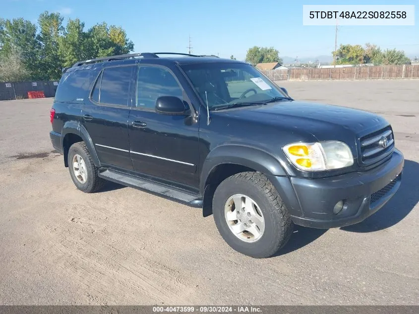 5TDBT48A22S082558 2002 Toyota Sequoia Limited V8