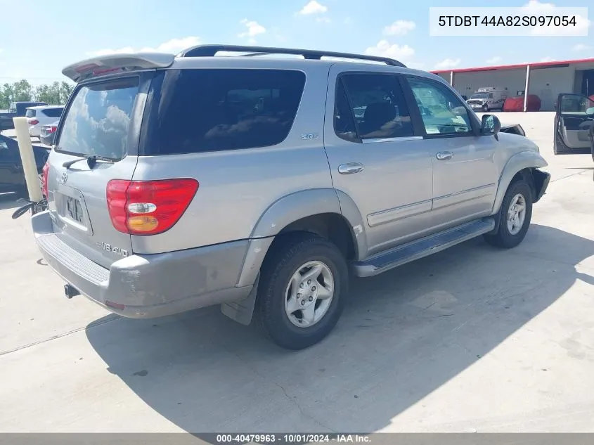 2002 Toyota Sequoia Sr5 V8 VIN: 5TDBT44A82S097054 Lot: 40479963