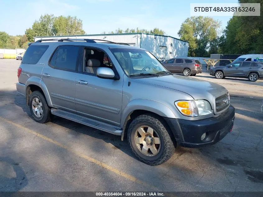 5TDBT48A33S163246 2003 Toyota Sequoia Limited V8