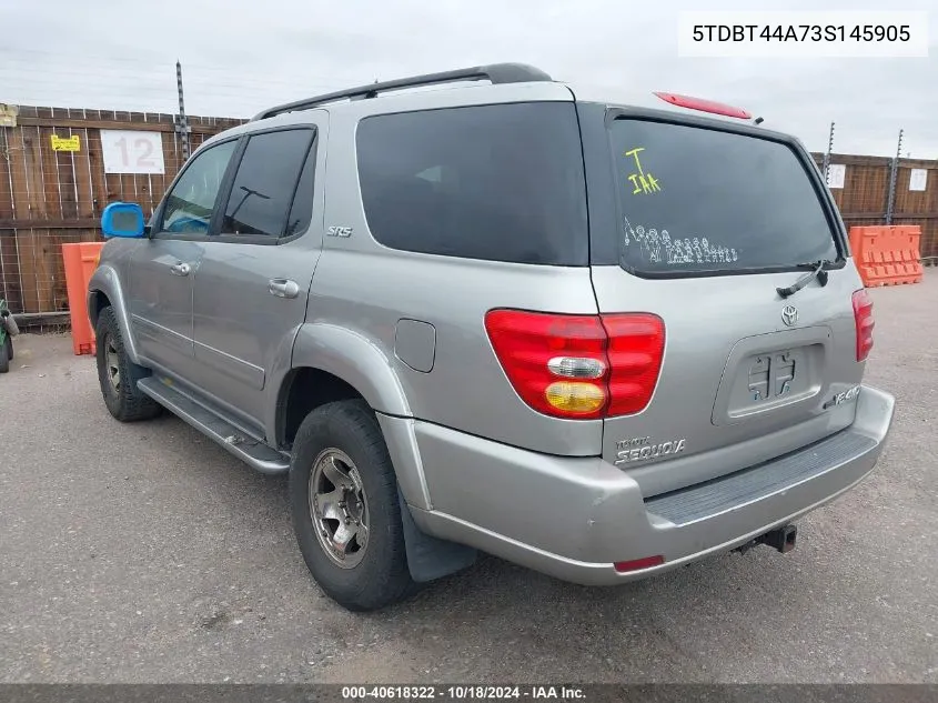 5TDBT44A73S145905 2003 Toyota Sequoia Sr5 V8