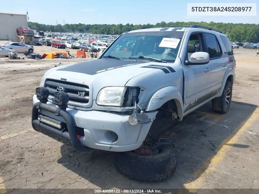 2004 Toyota Sequoia Limited V8 VIN: 5TDZT38A24S208977 Lot: 40098122