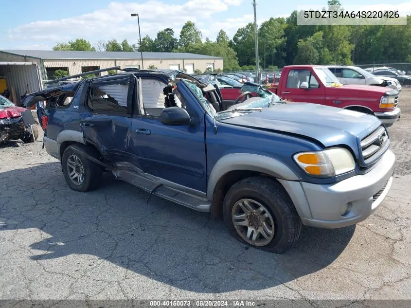 5TDZT34A64S220426 2004 Toyota Sequoia Sr5 V8