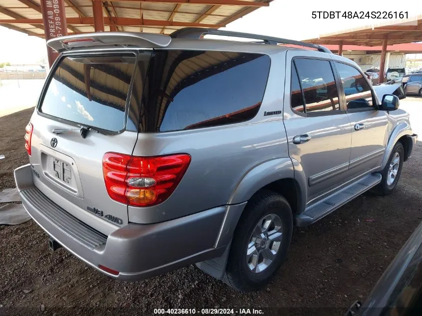 2004 Toyota Sequoia Limited V8 VIN: 5TDBT48A24S226161 Lot: 40236610