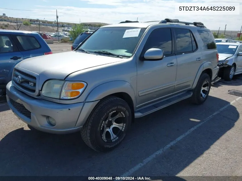 2004 Toyota Sequoia Sr5 V8 VIN: 5TDZT34A64S225089 Lot: 40309048