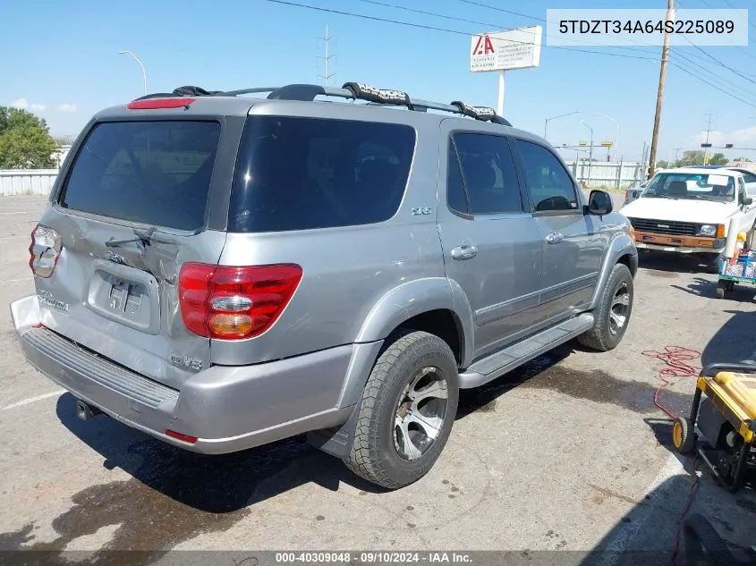 2004 Toyota Sequoia Sr5 V8 VIN: 5TDZT34A64S225089 Lot: 40309048