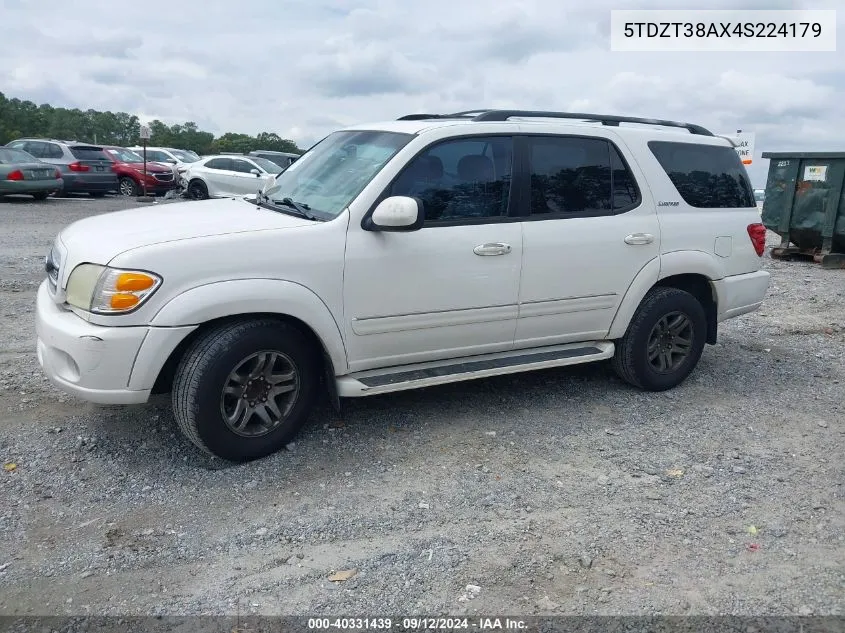 5TDZT38AX4S224179 2004 Toyota Sequoia Limited V8