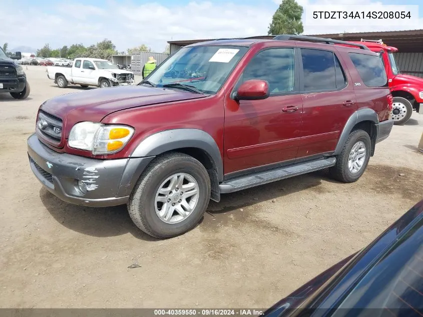 2004 Toyota Sequoia Sr5 V8 VIN: 5TDZT34A14S208054 Lot: 40359550