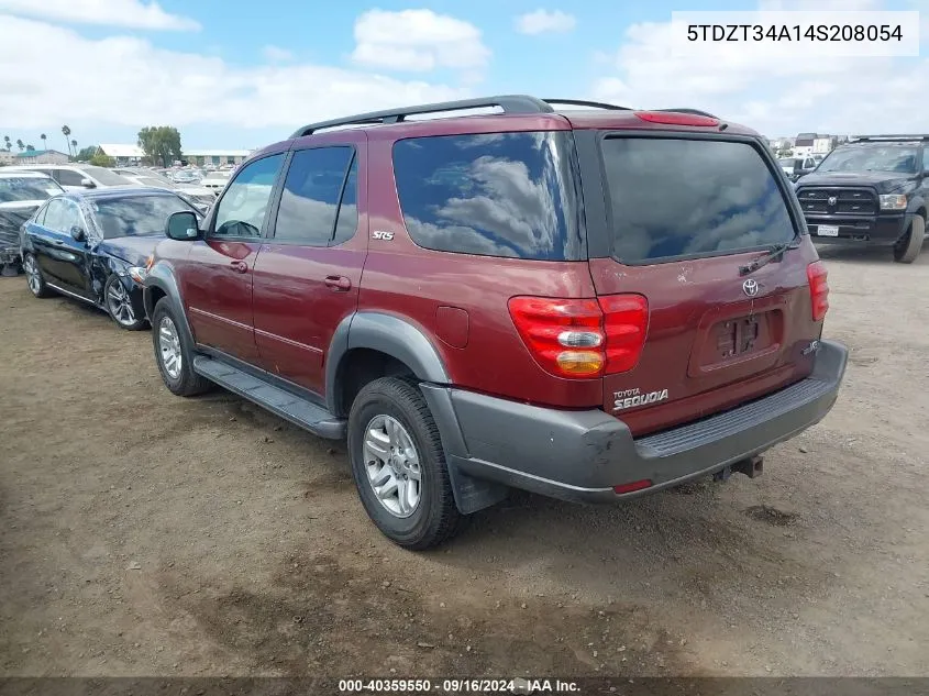 5TDZT34A14S208054 2004 Toyota Sequoia Sr5 V8