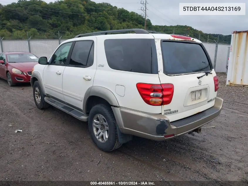 2004 Toyota Sequoia Sr5 V8 VIN: 5TDBT44A04S213169 Lot: 40485861