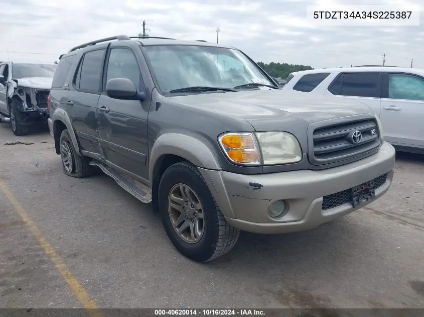 5TDZT34A34S225387 2004 Toyota Sequoia Sr5 V8