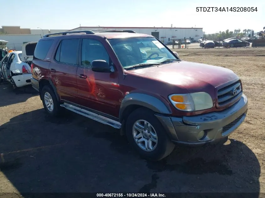 5TDZT34A14S208054 2004 Toyota Sequoia Sr5 V8