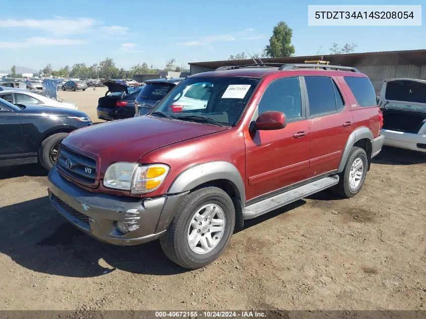 5TDZT34A14S208054 2004 Toyota Sequoia Sr5 V8