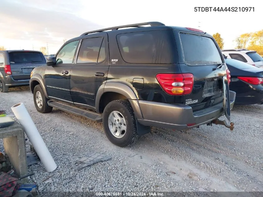 2004 Toyota Sequoia Sr5 V8 VIN: 5TDBT44A44S210971 Lot: 40675591