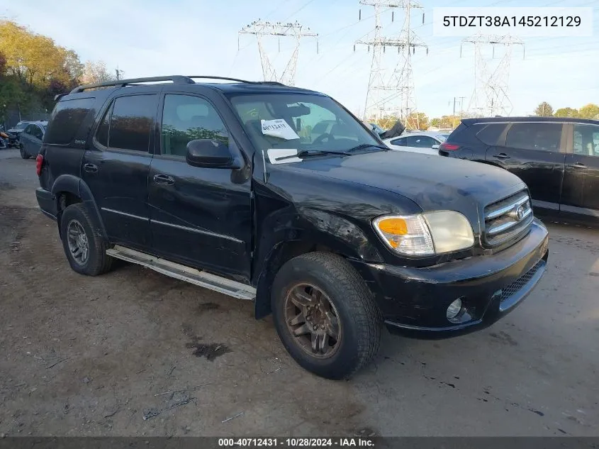 5TDZT38A145212129 2004 Toyota Sequoia Limited V8