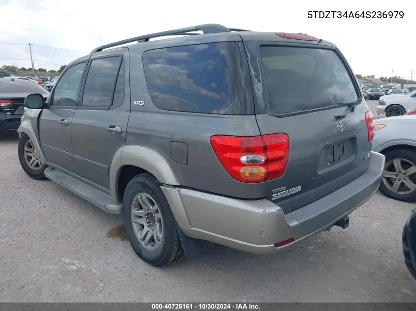 2004 Toyota Sequoia Sr5 V8 VIN: 5TDZT34A64S236979 Lot: 40725161