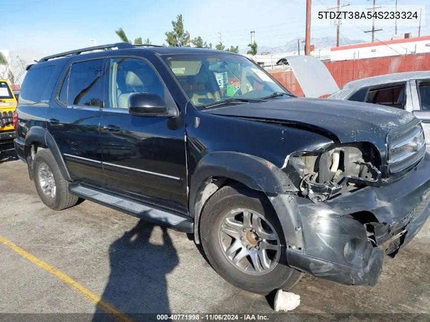 2004 Toyota Sequoia Limited V8 VIN: 5TDZT38A54S233324 Lot: 40771998