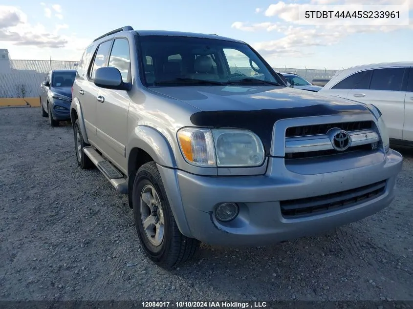 2005 Toyota Sequoia Sr5 VIN: 5TDBT44A45S233961 Lot: 12084017