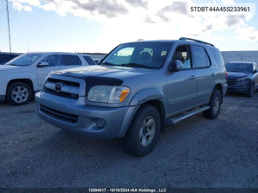 2005 Toyota Sequoia Sr5 VIN: 5TDBT44A45S233961 Lot: 12084017