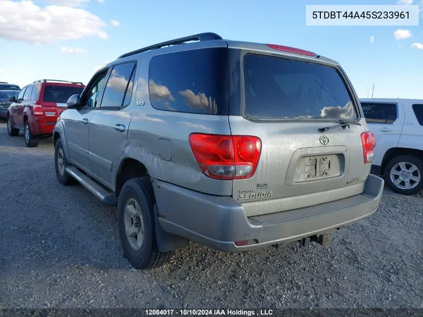 2005 Toyota Sequoia Sr5 VIN: 5TDBT44A45S233961 Lot: 12084017