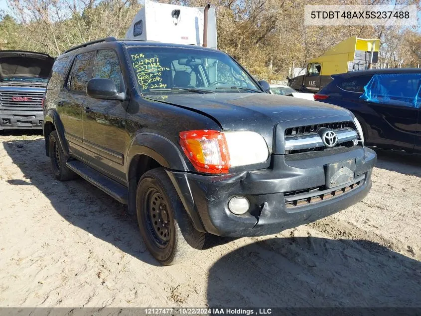 2005 Toyota Sequoia Limited VIN: 5TDBT48AX5S237488 Lot: 12127477