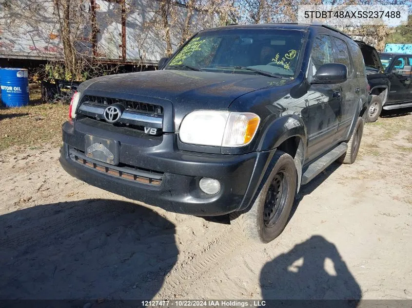 2005 Toyota Sequoia Limited VIN: 5TDBT48AX5S237488 Lot: 12127477