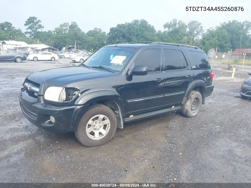 5TDZT34A45S260876 2005 Toyota Sequoia Sr5 V8