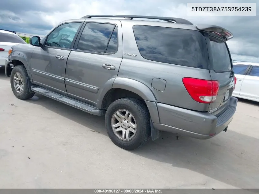 5TDZT38A75S254239 2005 Toyota Sequoia Limited V8