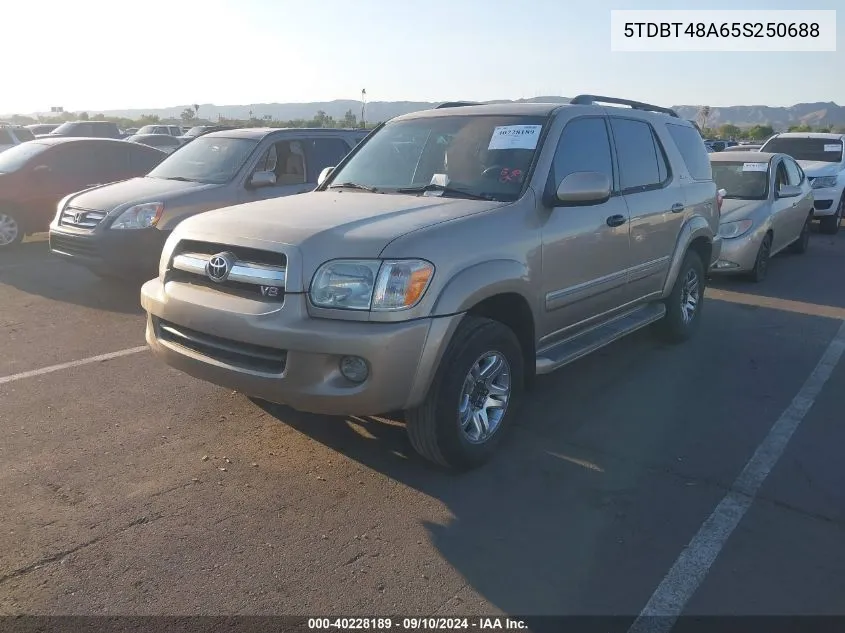 5TDBT48A65S250688 2005 Toyota Sequoia Limited V8