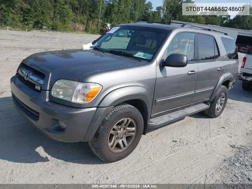 5TDBT44A65S248607 2005 Toyota Sequoia Sr5 V8