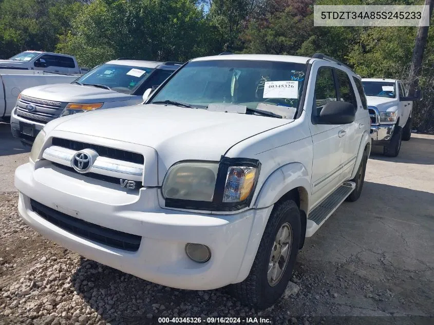 5TDZT34A85S245233 2005 Toyota Sequoia Sr5 V8