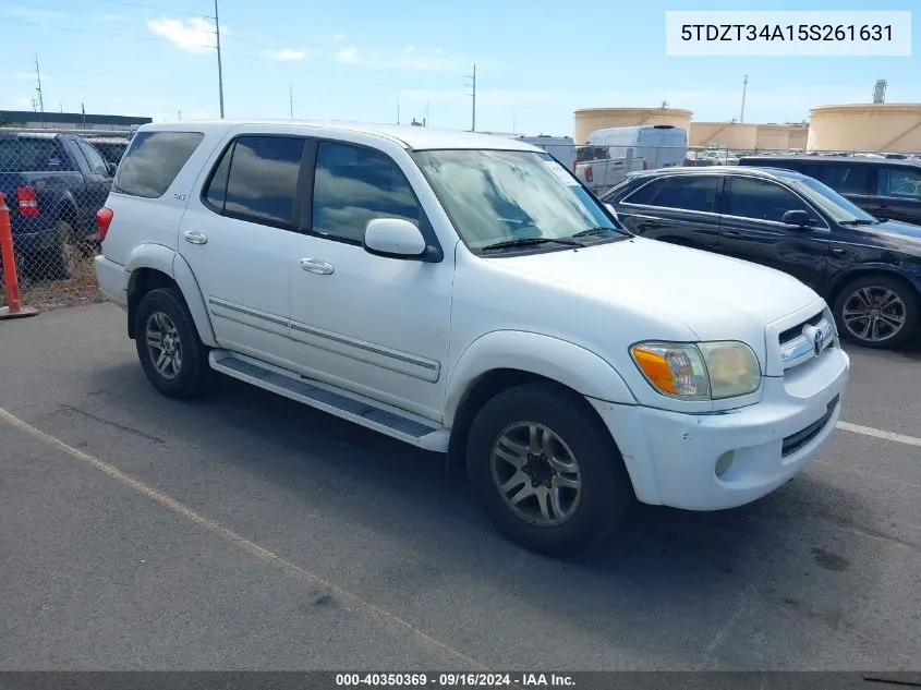 5TDZT34A15S261631 2005 Toyota Sequoia Sr5 V8