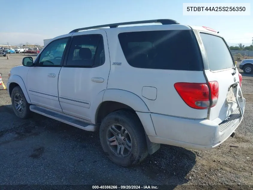 2005 Toyota Sequoia Sr5 V8 VIN: 5TDBT44A25S256350 Lot: 40386266