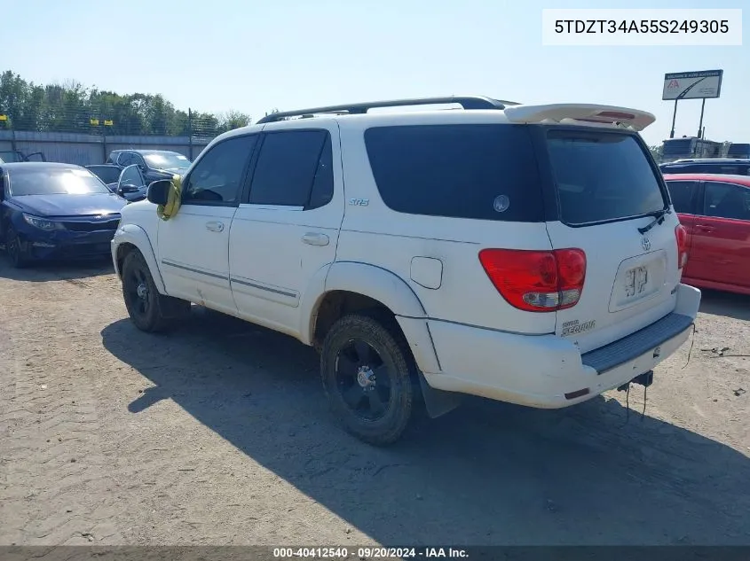 2005 Toyota Sequoia Sr5 V8 VIN: 5TDZT34A55S249305 Lot: 40412540