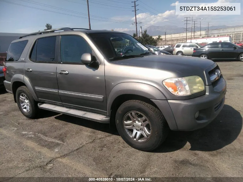 2005 Toyota Sequoia Sr5 V8 VIN: 5TDZT34A15S253061 Lot: 40539010