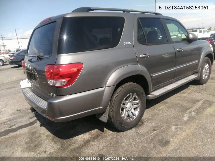 2005 Toyota Sequoia Sr5 V8 VIN: 5TDZT34A15S253061 Lot: 40539010